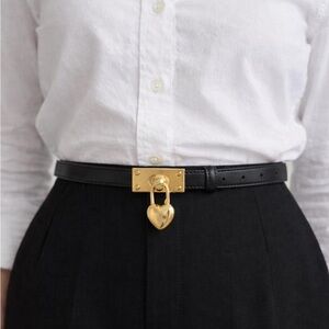 Vintage 90s rare* Moschino Heart Lock Belt